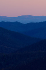 Late Afternoon Color at the End of a Late Winter Day in the Blue Ridge Mountains