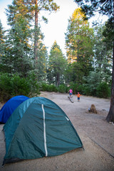 Kids camping