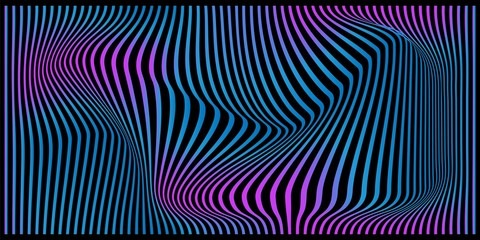 Retro pattern with black trending cyberpunk background on dark background for concept design. Geometric shape. Black abstract geometric background. Futuristic gradient. Technology background concept.