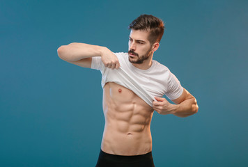 Handsome Athletic Man Fitness Model