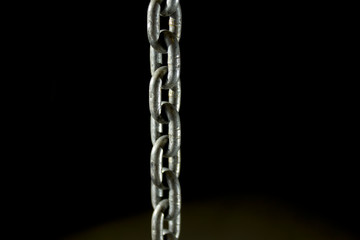 chain on a black background