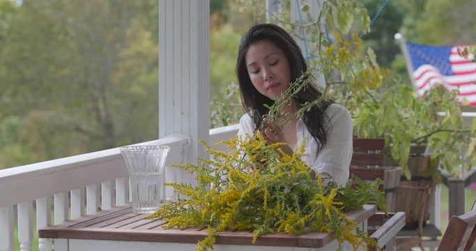 Lady_Trims_Yellow_Flowers
