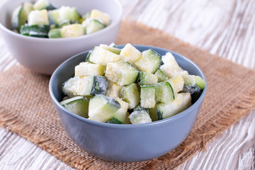 Frozen zucchini