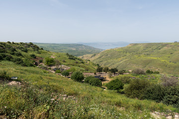 Fototapeta na wymiar Ein Keshatot at Golan Heights