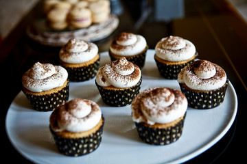 Cupcakes with cream
