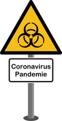 Biogefährdung - Coronavirus Pandemie