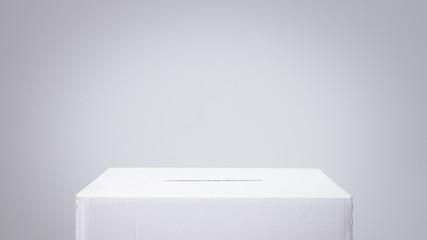 Ballot box for voting at elections. Copy space