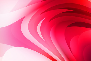 Abstract background with colorful gradient. Vibrant graphic wallpaper with stripes design. Fluid 2D illustration of modern movement.