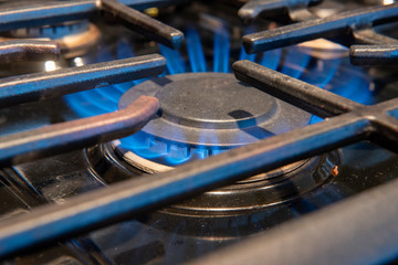 pipes and valves of a stove