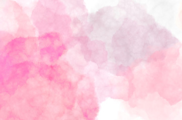 Watercolor painted background with blots and splatters. Brush stroked painting. 2D Illustration.