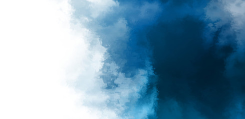 Abstract colorful watercolor on white background. Digital art painting.