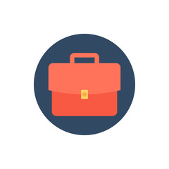 Briefcase Vector Filled Outline Icon Illustration