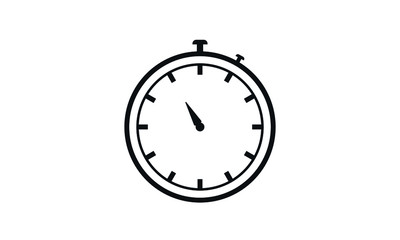 Stopwatch o measure the amount of time icon vector 