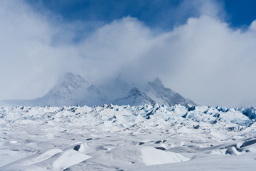 On top of Perito Moreno glacier