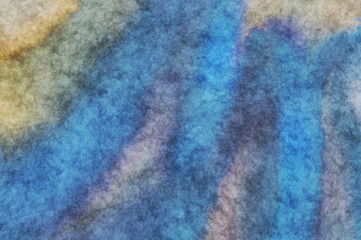 Watercolor painted background. Abstract Illustration wallpaper. Brush stroked painting. 2D Illustration.