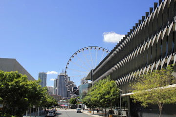 The Wheel of Brisbane, at the end of the ABC building