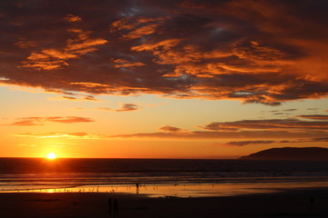 Fototapeta premium sunset over sea