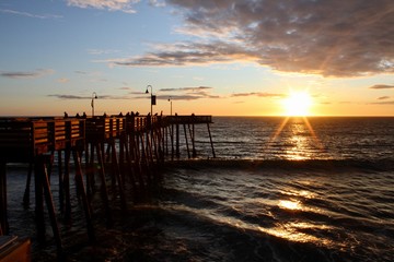 Fototapeta premium pier sunset
