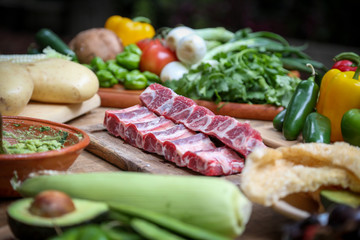 meat and vegetables