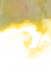 Abstract colorful watercolor on white background. Digital art painting.