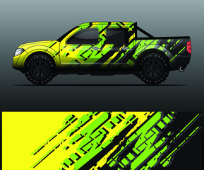 truck decal graphic wrap vector, abstract background