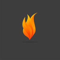 Fire Flame Logo Design Template Suitable for the fire fighting industry or events related to fire