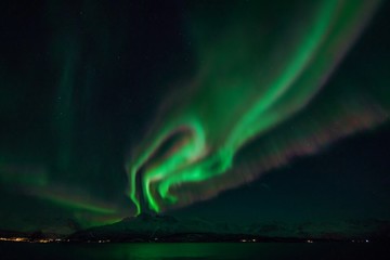 Nordern Lights at Lyngen Fjord, Norway