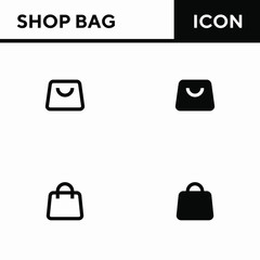 shop bag vector 