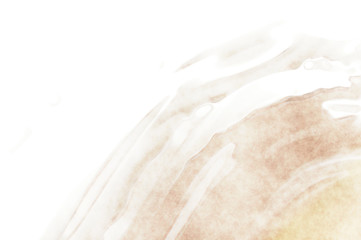 Abstract colorful watercolor on white background. Digital art painting.