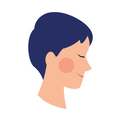 beautiful woman head avatar character