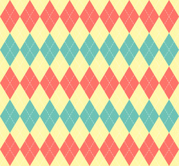 St. Patricks day Argyle. Pattern Scottish cage