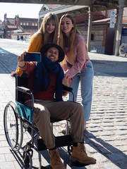 FRIENDS WITH A WHEELCHAIR