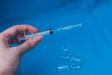Self-administration of a solution in a transparent ampoule. Against drugs. Treatment for COVID 19...