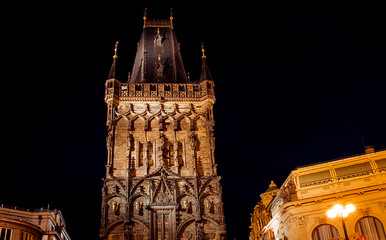 Prague at night