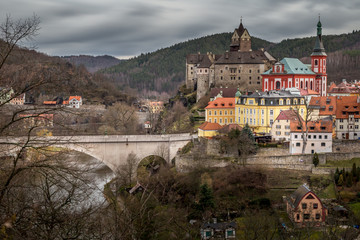 Historic town Loket, Bohemia