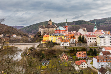 Historic town Loket, Bohemia