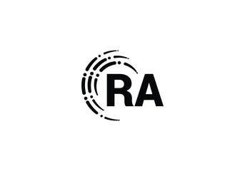 R A, RA Initial Letter Logo design vector template, Graphic Alphabet Symbol for Corporate Business Identity