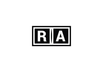 R A, RA Initial Letter Logo design vector template, Graphic Alphabet Symbol for Corporate Business Identity
