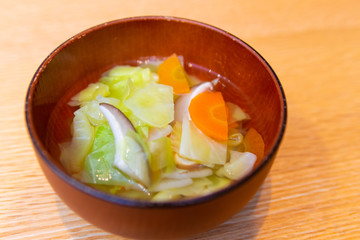 野菜の和風スープ
