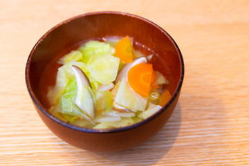 野菜の和風スープ