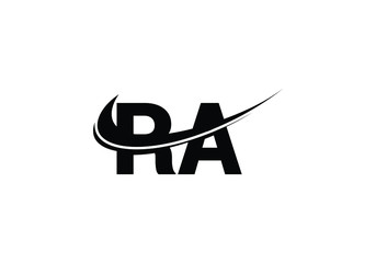 R A, RA Initial Letter Logo design vector template, Graphic Alphabet Symbol for Corporate Business Identity