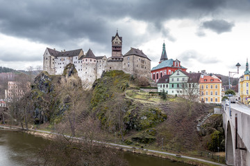 Obraz premium Historic town Loket, Bohemia