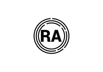 R A, RA Initial Letter Logo design vector template, Graphic Alphabet Symbol for Corporate Business Identity