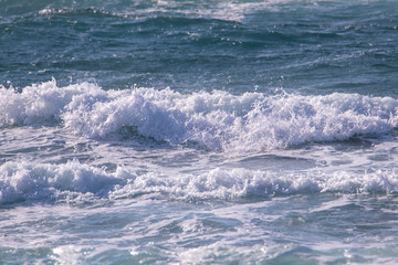energetic & beautiful waves of sea
