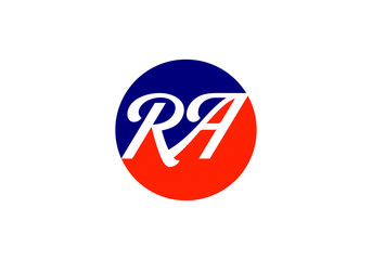 R A, RA Initial Letter Logo design vector template, Graphic Alphabet Symbol for Corporate Business Identity