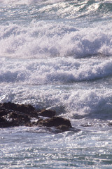 energetic & beautiful waves of sea