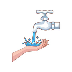 hand human washing isolated icon