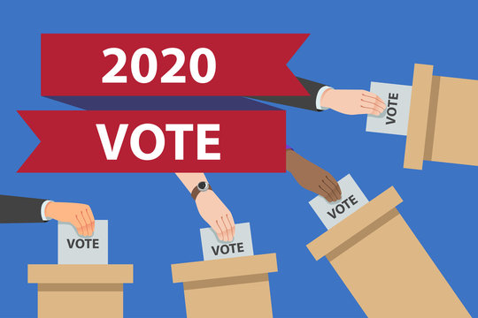 USA 2020 Election Banner Vector Illustration