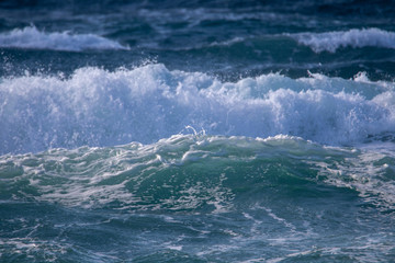 energetic & beautiful waves of sea