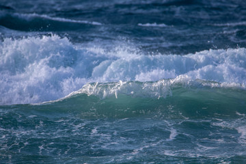 energetic & beautiful waves of sea